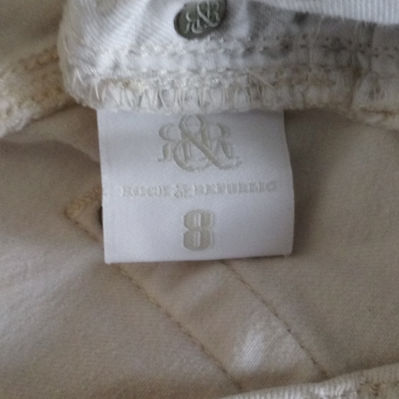 Rock & Republic White Cream Berlin Skinny Jeans Size 8 - Picture 9 of 14